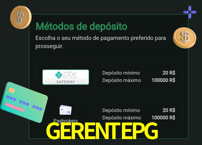 O cassino GERENTEPGbet oferece uma grande variedade de métodos de pagamento