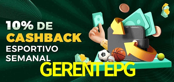 10% de bônus de cashback na GERENTEPG