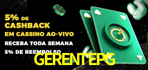 Promoções do cassino ao Vivo GERENTEPG